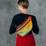 Rainbow Lotus Large Waist Bag by LennyLamb