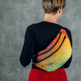 Rainbow Lotus Large Waist Bag by LennyLamb