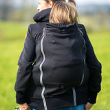 Angel Wings Babywearing Hoodie Black