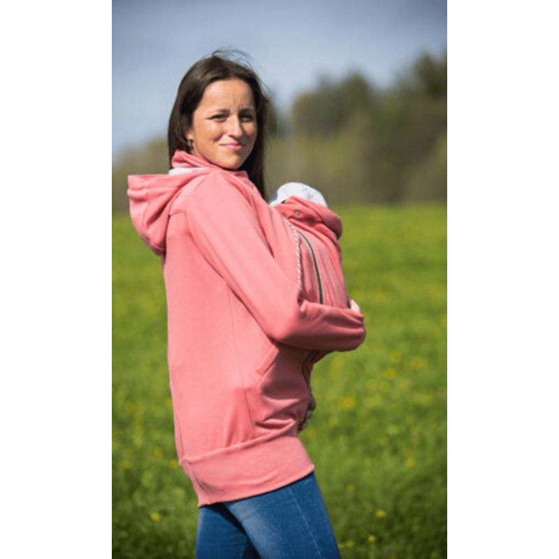 Coral pink hoodie best sale