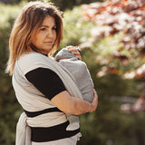 Doubleface Dawn Grey Hybrid Jersey Wrap by Didymos