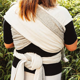 Doubleface Dawn Grey Hybrid Jersey Wrap by Didymos