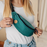 Ombre Green Waist Bag by LennyLamb