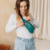 Ombre Green Waist Bag by LennyLamb