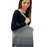 Ombre Grey Shopping Bag by LennyLamb