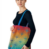 Lotus Rainbow Shopping Bag by LennyLamb