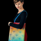 Lotus Rainbow Shopping Bag by LennyLamb