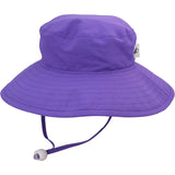 Purple Solar Nylon UPF50+ Sun Protection Child Wide Brim Sunshine Hat