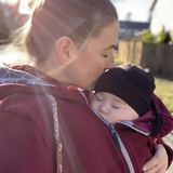 Angel Wings Babywearing Hoodie Bordeaux