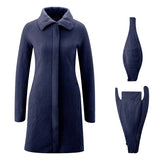 Mamalila Oslo Navy Maternity and Babywearing Wool Coat